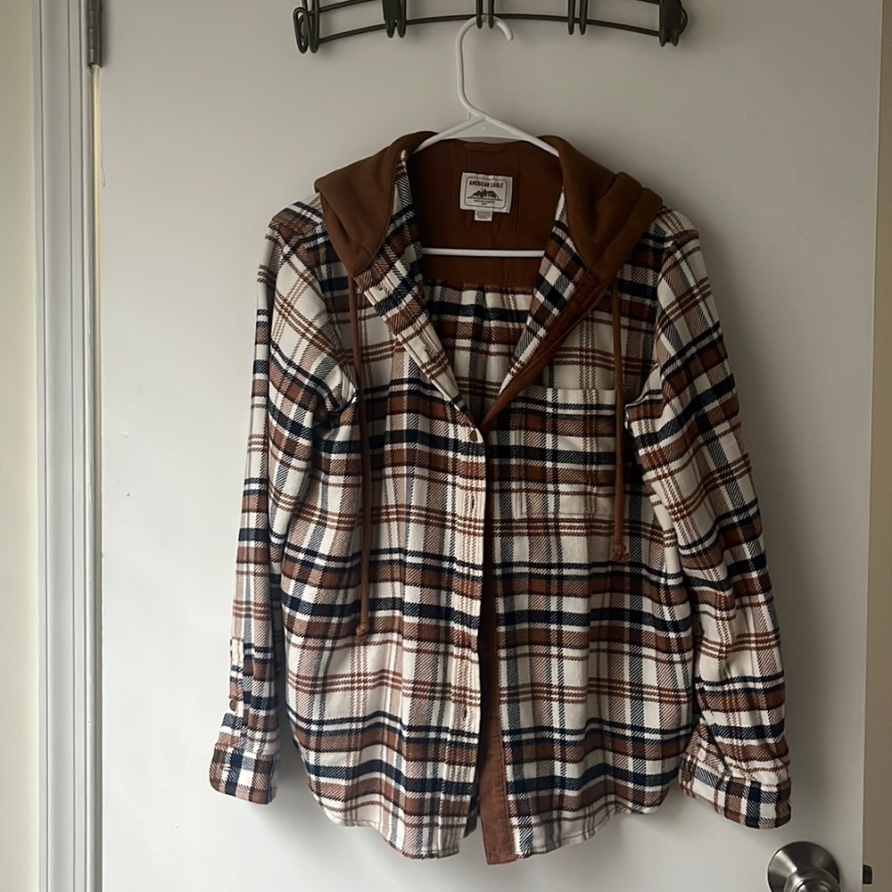 American Eagle plaid shirt size xs